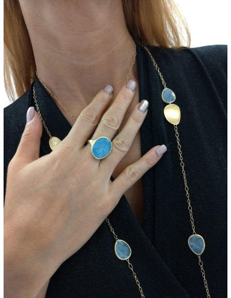 Marco Bicego Lunaria желтое золото кольцо: AB565-AQD
