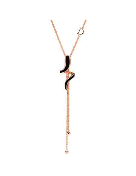 DAMIANI EDEN ОЖЕРЕЛЬЕ розового золота, Даймонд и черная керамика Ref. 20073054