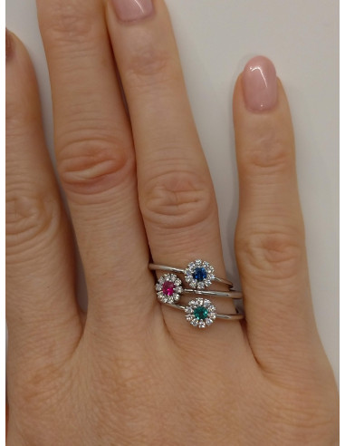 DAMIANI MARGHERITA Кольцо из белого золота,...