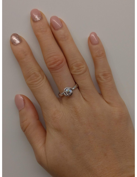 DAMIANI BOCCIOLO Кольцо из белого золота 0.51 ct