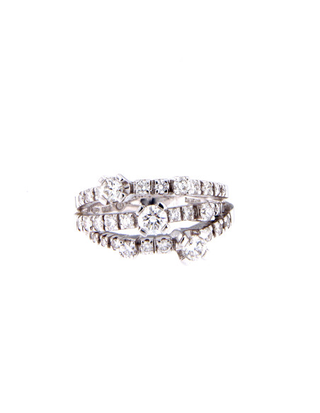 DAMIANI NOTTE DI SAN LORENZO кольцо из белого золота и бриллиантов (1.28 кар)  Ref. 20013640