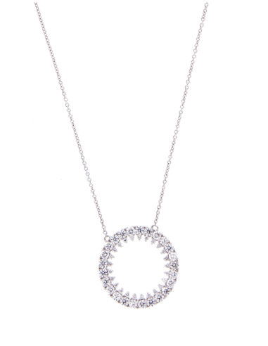 GOLAY collezione "LADY D" collana in oro bianco e diamanti ct. 1.19 - PDG014DI