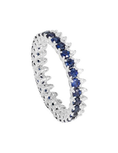 GOLAY Sapphire Collection "LADY D" Ring in gold, diamonds and sapphires 1.43 ct - ADG015ZBDI