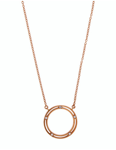 DAMIANI D-Side Necklace in pink gold and diamonds Ref. 20086949