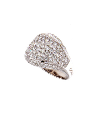 DAMIANI CLASSIC anello in oro bianco e diamanti 2.28 ct