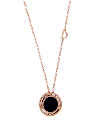 DAMIANI D-Side Necklace in pink gold and diamonds Ref. 20082540