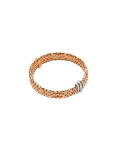 Fope Bracelet Flex'It PANORAMA in gold and diamonds ref 587B PAVE