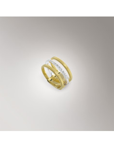 Marco Bicego Masai anello oro giallo e bianco AG326-B