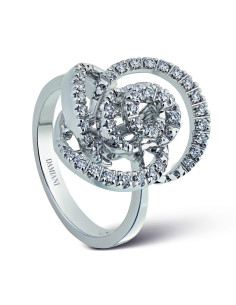 DAMIANI BOCCIOLO ANELLO IN ORO BIANCO E DIAMANTI 20068490