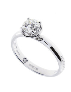 DAMIANI MINOU 4 griff ring in white gold with diamond...