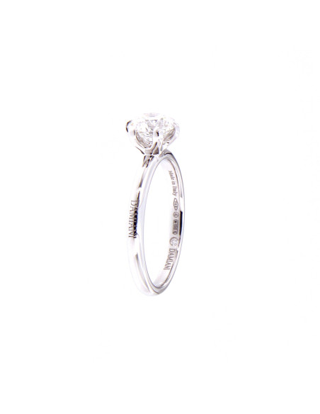 DAMIANI VERAMORE 6 griff RING WHITE GOLD 1.00 ct F VS2 - GIA
