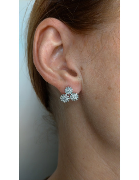 DAMIANI MARGHERITA Ohrringe aus Weißgold und Diamanten 20089285