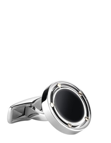 DAMIANI D-SIDE Gemelli in oro, acciaio e onice Ref. 20059646