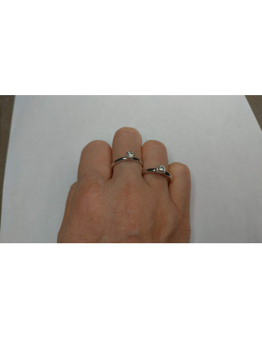 DAMIANI MINOU 4 griff ANELLO IN ORO BIANCO CON...