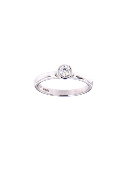 DAMIANI MINOU 4 griff кольцо из белого золота с бриллиантом 0.20 ct - 20087592