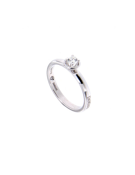 DAMIANI MINOU 4 griff кольцо из белого золота с бриллиантом 0.20 ct - 20087592