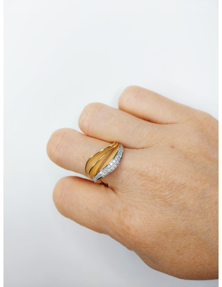 ANNAMARIA CAMMILLI VELAA PAVE' anello oro e diamanti Ref: GAN3258