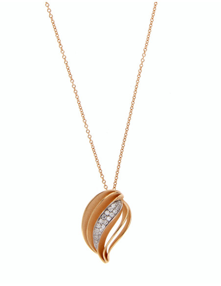 ANNAMARIA CAMMILLI VELAA PAVE' necklace gold and diamonds Ref: GPE3264