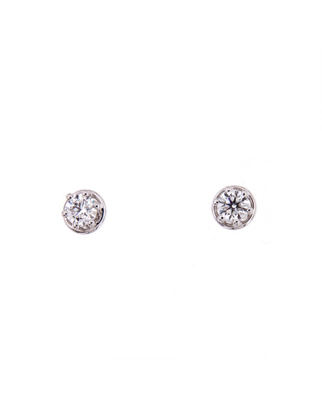 DAMIANI MINOU WHITE GOLD AND DIAMOND EARRINGS 0.82 ct