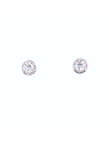 DAMIANI MINOU WHITE GOLD AND DIAMOND EARRINGS...