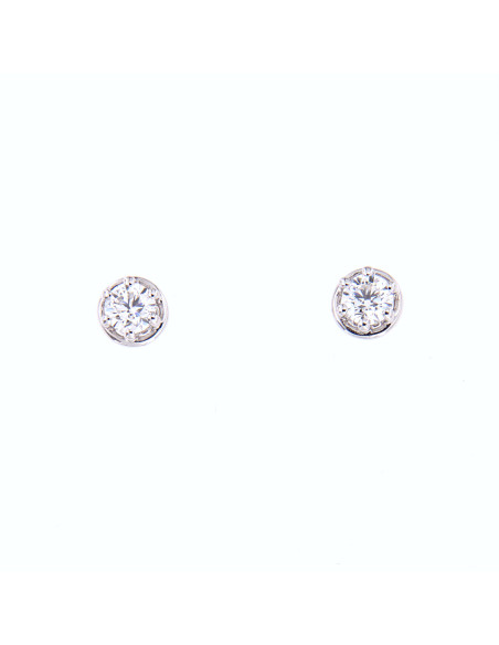 DAMIANI MINOU WHITE GOLD AND DIAMOND EARRINGS 0.82 ct