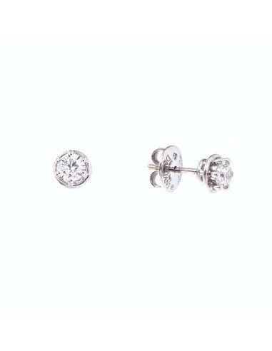 DAMIANI MINOU WHITE GOLD AND DIAMOND EARRINGS...