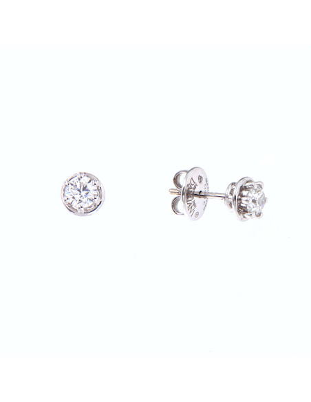 DAMIANI MINOU WHITE GOLD AND DIAMOND EARRINGS 0.82 ct