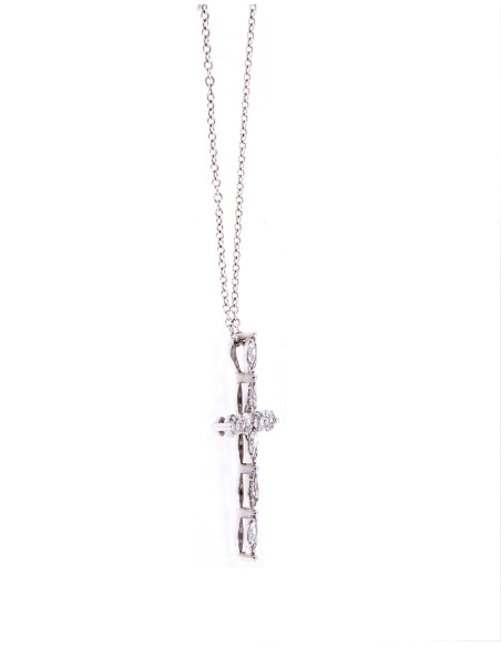 DAMIANI EMOZIONI крест ожерелье из золота и алмазов - 20069285