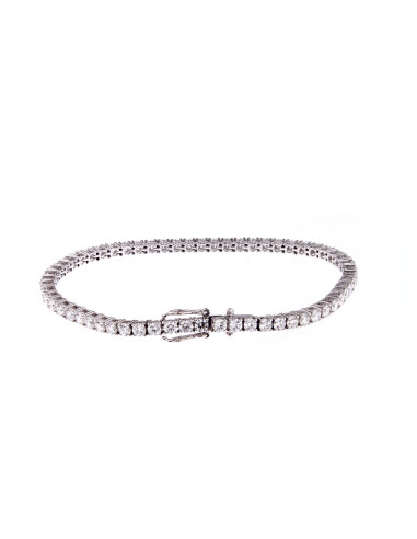 DAMIANI LUCE WHITE GOLD "TENNIS" BRACELET WITH...