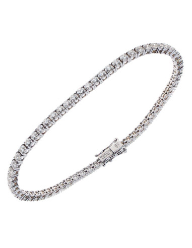 DAMIANI LUCE WHITE GOLD "TENNIS" BRACELET WITH...
