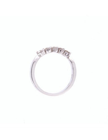 DAMIANI DUE PUNTE ring in white gold and 5...