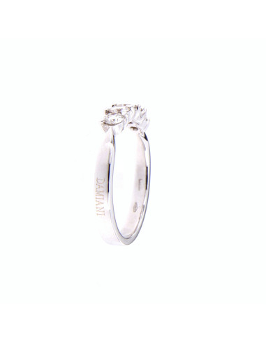 DAMIANI DUE PUNTE ring in white gold and 5...