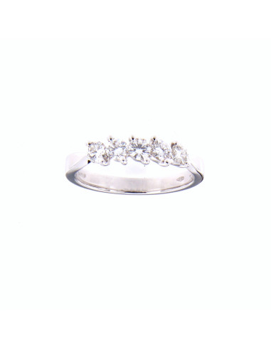 DAMIANI DUE PUNTE ring in white gold and 5...