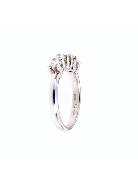 DAMIANI LE VERETTE кольцо из белого золота и 5 бриллиантов 0,75 карата.