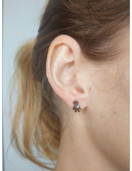 Easy orecchini BAMBINO in oro e diamanti (0.02 ct) ref: 212-M365/M