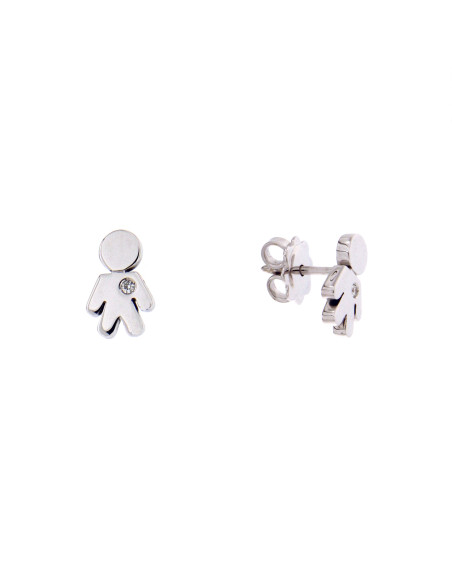 Easy orecchini BAMBINO in oro e diamanti (0.02 ct) ref: 212-M365/M