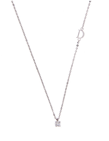 DAMIANI LUCE WHITE GOLD AND DIAMOND NECKLACE 0.09 ct