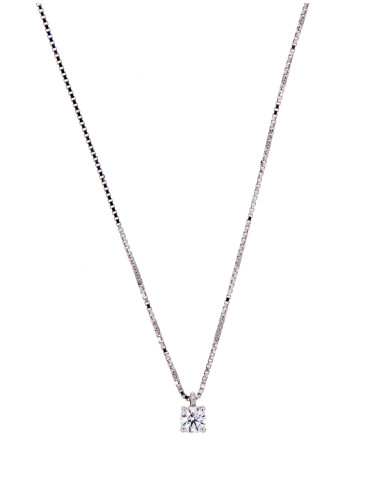DAMIANI LUCE WHITE GOLD AND DIAMOND NECKLACE 0.30 ct