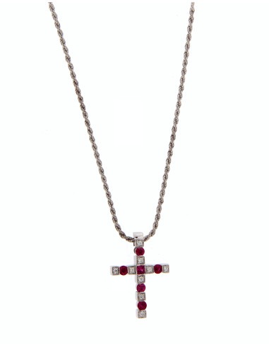Damiani Belle Epoque WHITE GOLD, DIAMOND (ct 0.28) AND RUBY (ct 0.42 ...