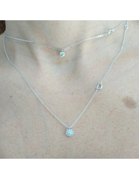 DAMIANI MARGHERITA Halskette in Weißgold und Diamanten 20074583