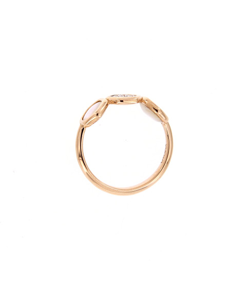 UTOPIA VENUS anello in oro rosa con diamanti e madreperla ref: VA3UB03