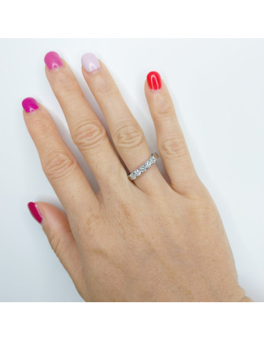 DAMIANI VERAMORE RING WHITE GOLD AND 5 DIAMONDS...