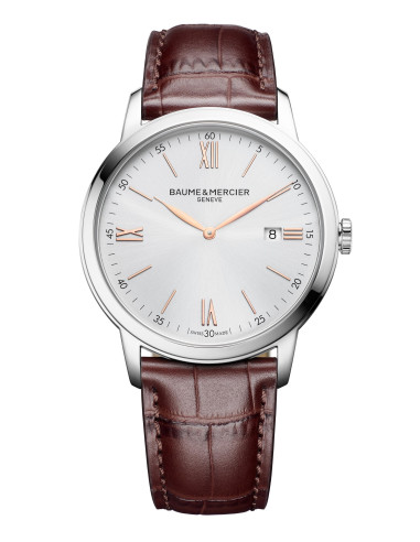 BAUME & MERCIER CLASSIMA steel and leather - M0A10415