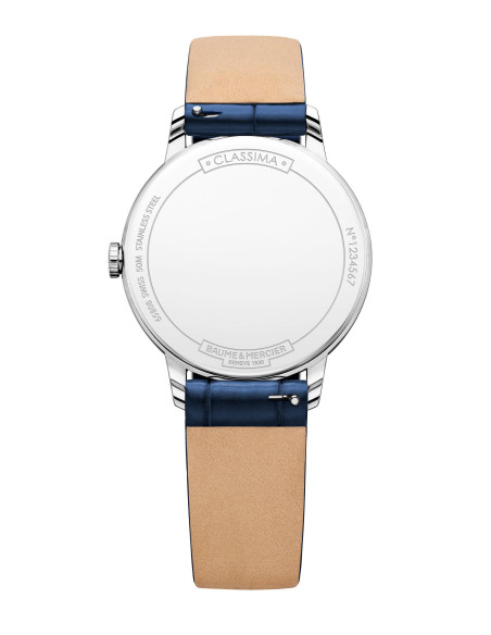 BAUME & MERCIER CLASSIMA LADY steel and leather - M0A10353