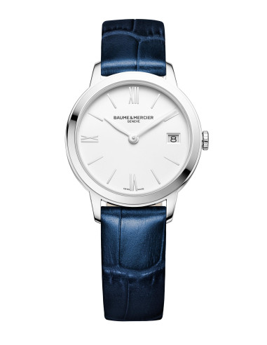 BAUME & MERCIER CLASSIMA LADY steel and leather...