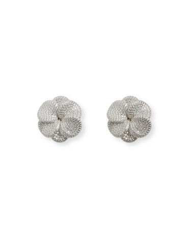 Misis Flora Earrings Silver, cubic Zirconia OR09830RH