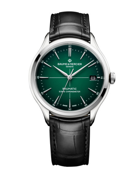 BAUME & MERCIER CLIFTON BAUMATIC acciaio e pelle - M0A10592