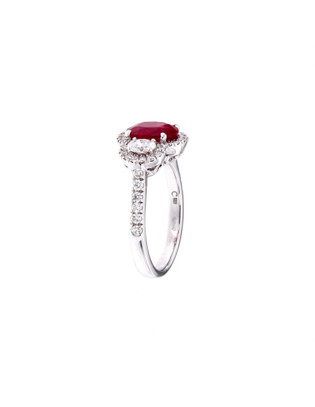Crivelli Collezione Rubino Anello in oro, diamanti e rubino 2.00 ct - 000-3915NS
