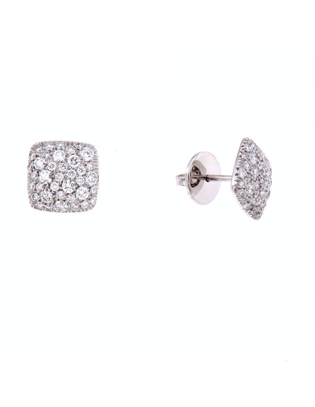Crivelli Diamonds Collection Gold- und Diamantohrringe "QUADRAT" 1,12 ct - 276-12640