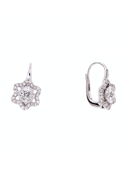 Crivelli Diamonds Collection Gold- und Diamantohrringe "STERN" 0,96 ct - 035-VE25971